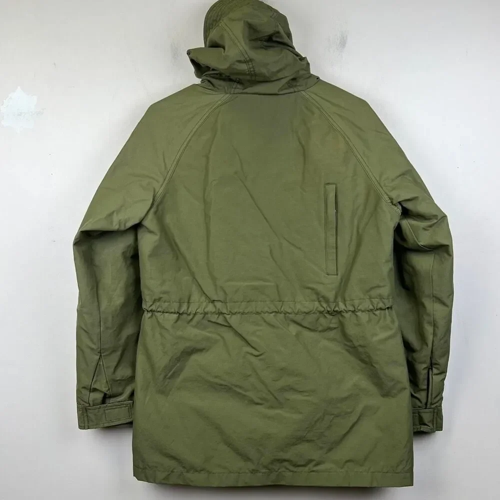Madewell x Penfield Kasson Flannel Lined Hooded Jacket in Olive Size M